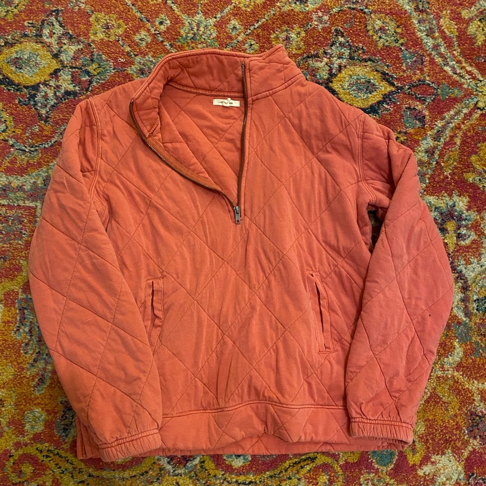 Pink zip up sweater